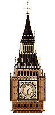 EPS 해외이미지 상징 시계 일러스트 관리 미술 그래픽 종 시간 시계탑 그림 런던 종탑 빅벤 고립 해외202004 해외일러스트 문화예술 영국 탑 파일형식 벡터 이미지허브