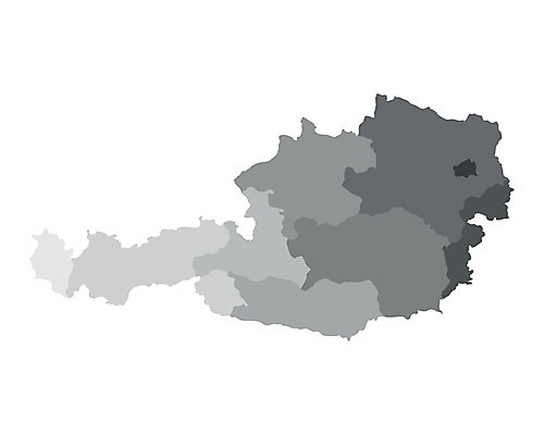 EPS 해외이미지 선 여행 백그라운드 지도 일러스트 회색 비엔나 오스트리아 윤곽 지역 고립 잘츠부르크 지리 해외202004 해외일러스트 유럽 컬러 파일형식 벡터 이미지허브