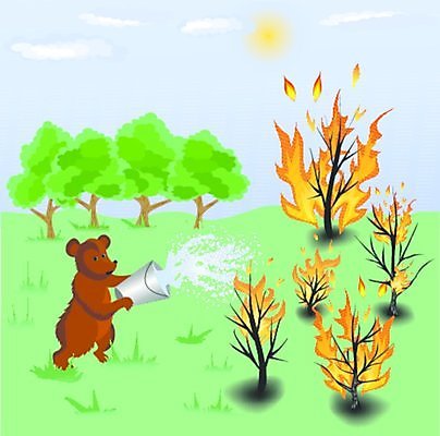 EPS 해외이미지 나무 일러스트 불 목재 물 붓기 양동이 화상 해외202004 해외일러스트 자연요소 식물 재료 모션 상처 파일형식 벡터 이미지허브