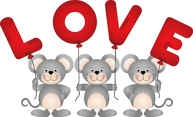 EPS 해외이미지 클립아트 동물 일러스트 포유류 자연 발렌타인데이 사랑 그래픽 하트 쥐 설치류 숲 만화 풍선 고립 동물상 스크랩북 해외202004 해외일러스트 모양 감정 데이이벤트 조형물 생태계 파일형식 벡터 이미지허브