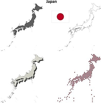 EPS 해외이미지 배너 실루엣 아시아 백그라운드 지도 일러스트 일본 공백 경계선 깃발 도쿄 홋카이도 윤곽 영토 모자이크 고립 디테일 해외202004 해외일러스트 나라 선 촬영기법 경계 파일형식 벡터 이미지허브
