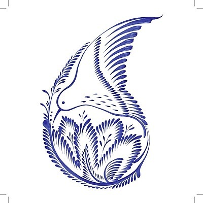 EPS 해외이미지 식물 디자인 꽃 백그라운드 잎 일러스트 조류 수채화 미술 사람없음 파란색 벌새 해외202004 해외일러스트 동물 컬러 문화예술 파일형식 벡터 이미지허브