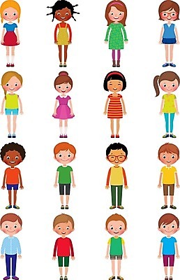 EPS 해외이미지 백인 라이프스타일 행복 백그라운드 일러스트 학교 소년 세트 검은색 흰색 수집 해외202004 해외일러스트 서양인 교육 남자 감정 어린이 컬러 생활 파일형식 벡터 이미지허브