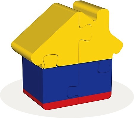 EPS 해외이미지 백그라운드 일러스트 가정 가족 지붕 아파트 주택 잔디 건물 축구 흰색 깃발 퍼즐 플랫 콜롬비아 지역 고립 전국 판잣집 해외202004 해외일러스트 식물 건축물 컬러 관계 구기 남아메리카 파일형식 벡터 이미지허브