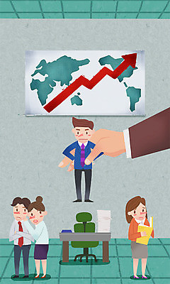 PSD 여자 남자 화살표 종이 세계지도 의자 일러스트 비즈니스 사람 여러명 성인 사무실 비즈니스맨 비즈니스우먼 책상 문서 낙하산 성인만 국내일러스트 가구 다수 지도 세계 직장인 파일형식