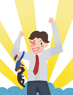 PSD 남자 일러스트 비즈니스 건강 사람 성인 세명 비즈니스맨 거인 남자만 성인남자만 성인만 국내일러스트 직장인 파일형식