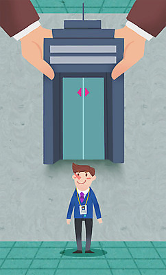 PSD 손 남자 일러스트 비즈니스 한명 사람 빌딩 성인 신체부위 비즈니스맨 사원증 성인만 국내일러스트 1 건물 직장인 파일형식