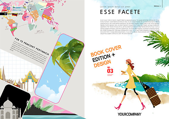 PSD 식물 템플릿 편집 표지디자인 북디자인 여자 표지 여유 리플렛 바다 여행 세계지도 북커버 가방 한명 사람 팜플렛 성인 해변 라이프 관광지 야자수 캐리어 잡지 여자만 여자한명만 성인여자만 성인만 표지샘플 이미지템플릿 나무 1 잡화 감정 지도 생활 간행물 세계 여행가방 파일형식