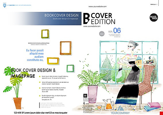 PSD 나무 식물 템플릿 편집 표지디자인 북디자인 드레스 여자 표지 화분 여유 리플렛 액자 북커버 창문 실내 한명 사람 팜플렛 성인 라이프 책 잡지 여자만 여자한명만 성인여자만 성인만 표지샘플 이미지템플릿 1 옷 감정 내부 생활 간행물 파일형식