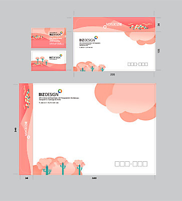 식물 템플릿 꽃 명함 명함템플릿 봉투 서류봉투 편지봉투 사람없음 세트 패키지 봉투템플릿 우편봉투 비즈디자인 이미지템플릿 AI파일 편지 우편물 파일형식 벡터