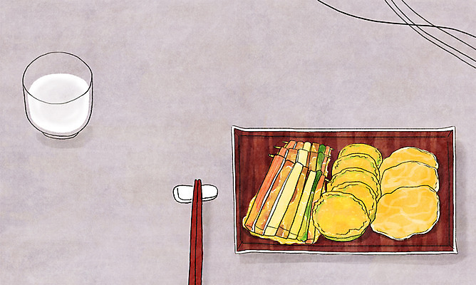 PSD 접시 음식 백그라운드 일러스트 젓가락 사람없음 꼬치 전 물컵 국내일러스트 식기 수저 컵 파일형식