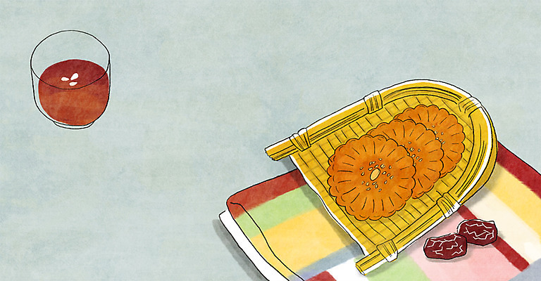 PSD 음식 백그라운드 일러스트 사람없음 천 대추 약과 수정과 전통다과 국내일러스트 음료 전통음식 직물 전통차 다과 파일형식