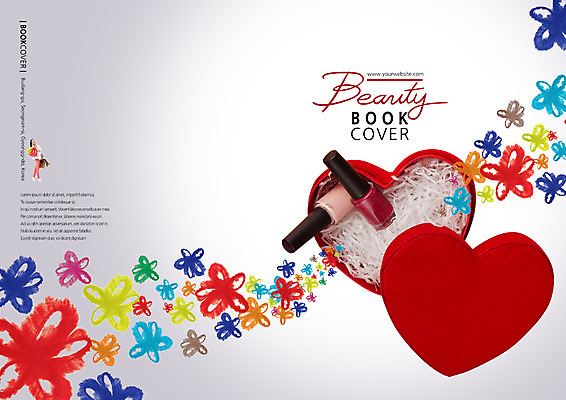 PSD 템플릿 편집 우먼라이프 표지디자인 북디자인 출판디자인 표지 꽃 백그라운드 꽃무늬 북커버 팜플렛 사람없음 선물상자 뷰티 화장품 하트 네일아트 매니큐어 이미지템플릿 모양 식물 라이프스타일 무늬 선물 상자 파일형식