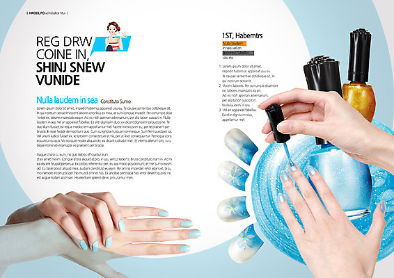 PSD 템플릿 편집 우먼라이프 표지디자인 북디자인 손 출판디자인 여자 내지 백그라운드 북커버 한명 사람 팜플렛 상반신 신체부위 뷰티 네일아트 손톱 매니큐어 바르기 이미지템플릿 1 라이프스타일 모션 화장품 파일형식