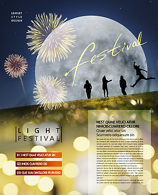 PSD 템플릿 편집 표지디자인 북디자인 출판디자인 실루엣 내지 리플렛 백그라운드 2단접지 북커버 폭죽 불꽃놀이 사람 이벤트 팜플렛 여러명 점프 축제 달 보케 빛망울 이미지템플릿 자연요소 다수 모션 놀이 촬영기법 빛 파일형식