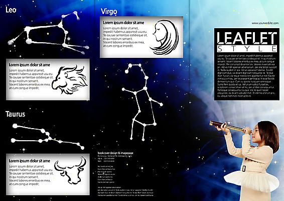 PSD 서양인 외국인 템플릿 편집 표지디자인 북디자인 출판디자인 여자 어린이교육 교육 표지 별 어린이 리플렛 백그라운드 북커버 3단접지 하늘 한명 사람 소녀 팜플렛 옆모습 우주 망원경 별자리 관찰 우주과학 사자자리 처녀자리 황소자리 여자만 여자한명만 어린이만 소녀만 소녀한명만 이미지템플릿 자연요소 1 뷰포인트 과학 모션 인종 파일형식