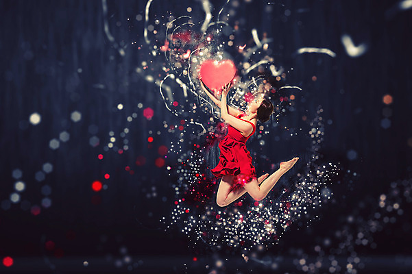 JPG 편집이미지 여자 포즈 한명 사람 동양인 성인 한국인 하트 춤 화려 우아함 디지털합성 역동적 보케 특별함 디지털아트 다이나믹 여자만 여자한명만 성인여자만 성인만 편집실사 모양 1 컨셉 문화예술 인종 CG 파일형식