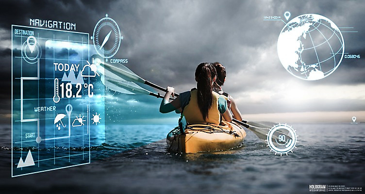 주간 PSD 구름 편집이미지 여자 바다 여행 날씨 미래 사람 야외 두명 뒷모습 지구본 3D 디지털합성 노 카약 편리함 홀로그램 디지털아트 여자만 이미지편집 편집3D 자연요소 뷰포인트 컨셉 수상스포츠 선박 파일형식