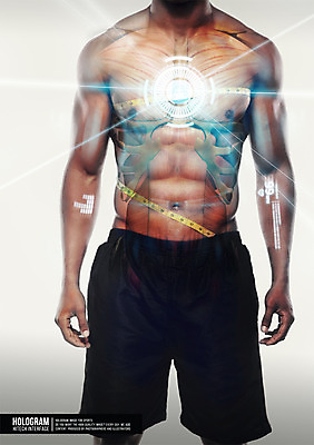 PSD 편집이미지 남자 근육 미래 건강 한명 사람 성인 운동 3D 헬스 디지털합성 편리함 홀로그램 디지털아트 남자만 남자한명만 성인남자만 성인만 이미지편집 편집3D 1 컨셉 파일형식