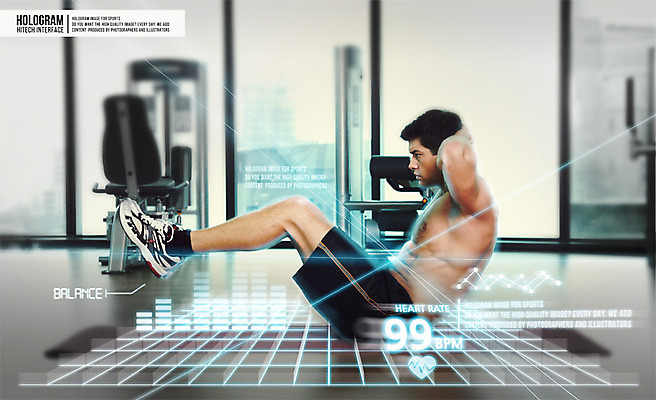 PSD 서양인 외국인 편집이미지 남자 미래 실내 건강 한명 사람 성인 운동 3D 헬스 헬스장 디지털합성 윗몸일으키기 편리함 홀로그램 디지털아트 남자만 남자한명만 성인남자만 성인만 이미지편집 편집3D 1 컨셉 인종 내부 파일형식