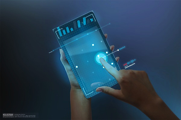 PSD 편집이미지 손 그래프 미래 사람 신체부위 스마트폰 스마트기기 태블릿 3D 디지털합성 편리함 홀로그램 디지털아트 이미지편집 편집3D 컨셉 전자제품 핸드폰 파일형식