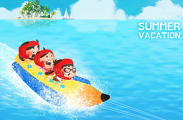 주간 PSD 식물 계절 여자 남자 어린이 바다 일러스트 물놀이 방학 여름방학 사람 야외 세명 여름 야자수 자유 수상스포츠 보트 안전장비 시원함 즐거움 상쾌 구명조끼 바나나보트 선박 어린이만 국내일러스트 자연요소 나무 감정 스포츠 컨셉 수상교통 배_교통 놀이 휴가 안전 장비 구조용품 파일형식 여름_계절