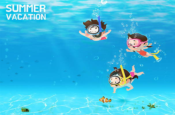 주간 PSD 계절 여자 남자 수영복 어린이 바다 일러스트 물놀이 방학 불가사리 여름방학 어류 사람 야외 세명 여름 수중 자유 스노클링 소라 시원함 열대어 잠수 즐거움 상쾌 어린이만 국내일러스트 자연요소 옷 감정 컨셉 놀이 휴가 어패류 극피동물 수중동물 수상스포츠 파일형식 여름_계절