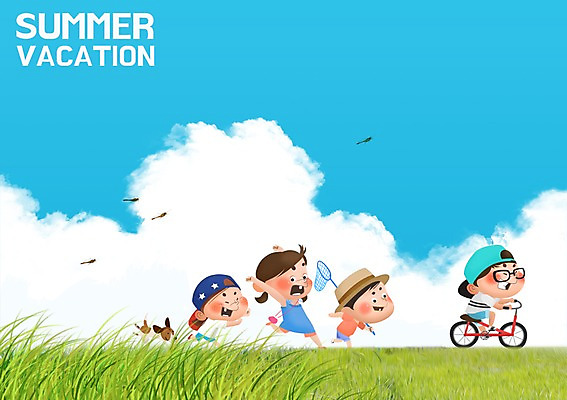 주간 PSD 식물 구름 모자 계절 여자 남자 어린이 일러스트 방학 여름방학 사람 여러명 야외 여름 반려동물 자전거 자유 풀 강아지 잠자리 시원함 즐거움 상쾌 채집망 어린이만 국내일러스트 자연요소 동물 잡화 감정 다수 곤충 컨셉 휴가 바이크 개 파일형식 여름_계절