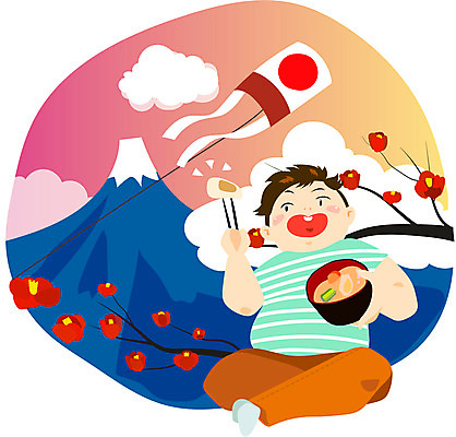 식물 남자 꽃 어린이 음식 일러스트 젓가락 새해 한명 사람 소년 먹기 연 매화 후지산 1월 오조우니 남자한명만 어린이만 소년만 소년한명만 국내일러스트 AI파일 1 모션 산 수저 놀이용품 일본 세계문화유산 날짜 일본음식 남자만 파일형식 벡터