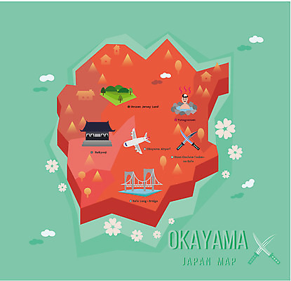 남자 섬 지도 일러스트 비행기 한명 사람 성인 관광지 일본 온천 다리 플랫 칼 지역 일본지도 가교 오카야마 성인남자한명만 국내일러스트 AI파일 1 건축물 아시아 여행 항공교통 대중교통 스파 남자한명만 성인남자만 파일형식 벡터