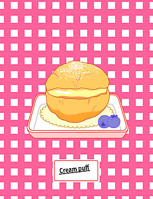 접시 과일 일러스트 디저트 사람없음 블루베리 슈크림 국내일러스트 AI파일 식기 음식 크림 파일형식 벡터