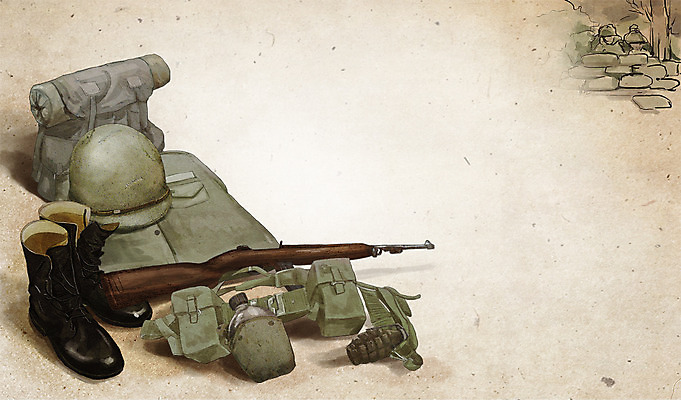 PSD 백그라운드 일러스트 군대 전통소품 사람없음 총 추억 헬멧 순수 군복 오브젝트 복고 과거 수류탄 군화 수통 전투복 탄띠 국내일러스트 전통 무기 신발 컨셉 유니폼 보호장비 군용 파일형식