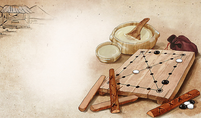 PSD 백그라운드 일러스트 놀이 전통소품 사람없음 게임 추억 윷 윷놀이 주머니 순수 오브젝트 복고 과거 바둑알 동동주 윷판 국내일러스트 전통 컨셉 전통놀이 바둑 파일형식