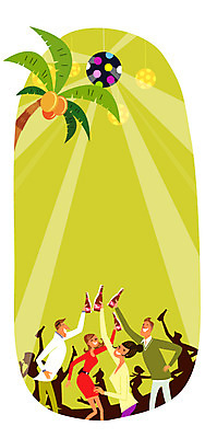 계절 여자 남자 여행 일러스트 휴가 휴식 맥주 사람 여러명 성인 여름 여름휴가 바캉스 야자수 자유 춤 클럽 미러볼 성인만 국내일러스트 AI파일 나무 다수 컨셉 문화예술 주류 장식 파일형식 벡터 여름_계절