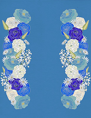 식물 꽃 일러스트 프레임 틀 사람없음 장식 장미 백합 쑥부쟁이 노루오줌 국내일러스트 AI파일 파일형식 벡터