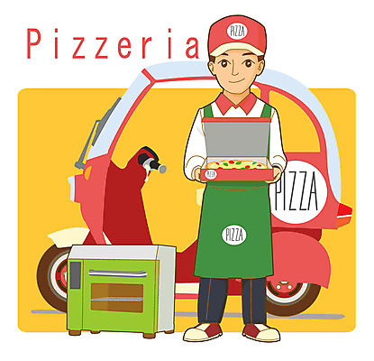 직업 남자 일러스트 피자 한명 사람 성인 오토바이 오븐 배달원 피자배달 피자집 성인남자한명만 음식배달 국내일러스트 AI파일 1 패스트푸드 서양음식 상점 바이크 가전제품 배송 남자한명만 성인남자만 파일형식 벡터
