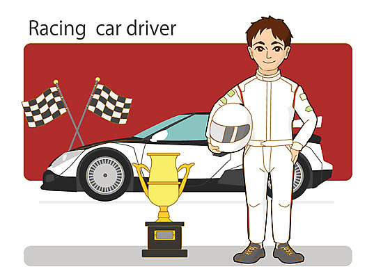 직업 남자 일러스트 자동차 한명 사람 성인 깃발 경주용자동차 트로피 카레이서 성인남자한명만 국내일러스트 AI파일 1 육상교통 상_우승 남자한명만 성인남자만 파일형식 벡터