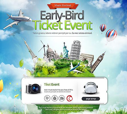 PSD 나무 식물 구름 템플릿 문화 여행 웹템플릿 비행기 이벤트페이지 이벤트 사람없음 관광지 카메라 공연 풍차 열기구 에펠탑 피사의사탑 자유의여신상 개선문 빅벤 토스트기 이미지템플릿 자연요소 항공교통 대중교통 전자제품 미국 이탈리아 가전제품 세계문화유산 시계탑 런던 페이지 파리 랜드마크 파일형식