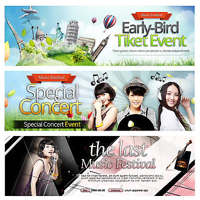 PSD 식물 템플릿 배너 여자 꽃 문화 음악 여행 웹템플릿 음표 비행기 사람 동양인 이벤트 잔디 여러명 성인 관광지 축제 콘서트 공연 한국인 튤립 열기구 레코드 마이크 웹배너 여자만 성인여자만 성인만 이미지템플릿 기호 음향기기 다수 항공교통 문화예술 대중교통 인종 음반 파일형식