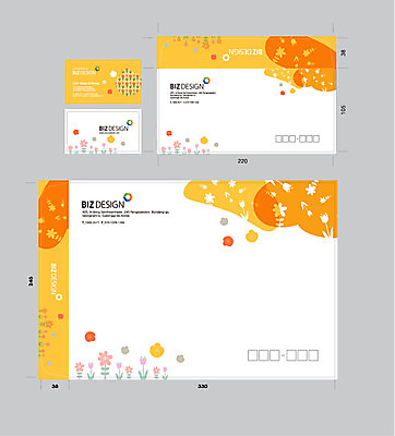 식물 템플릿 꽃잎 꽃 컬러 잎 자연 명함 명함템플릿 봉투 서류봉투 편지봉투 사람없음 세트 주황색 패키지 봉투템플릿 우편봉투 비즈디자인 이미지템플릿 AI파일 편지 우편물 생태계 파일형식 벡터