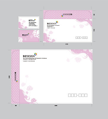 식물 템플릿 문양 꽃 분홍색 컬러 무늬 자연 명함 명함템플릿 봉투 서류봉투 편지봉투 사람없음 세트 패키지 봉투템플릿 우편봉투 비즈디자인 이미지템플릿 AI파일 편지 우편물 생태계 파일형식 벡터