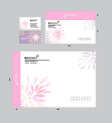 식물 템플릿 문양 꽃잎 꽃 분홍색 컬러 무늬 꽃무늬 명함 명함템플릿 봉투 서류봉투 편지봉투 사람없음 세트 패키지 봉투템플릿 우편봉투 비즈디자인 이미지템플릿 AI파일 편지 우편물 파일형식 벡터