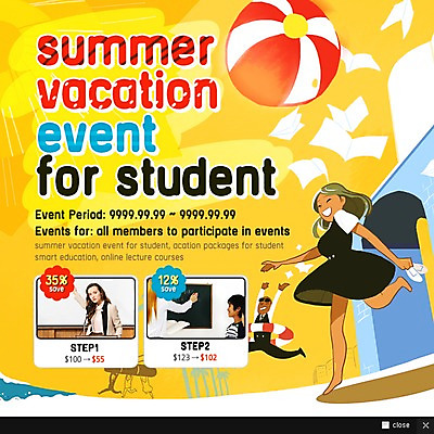 PSD 서양인 외국인 템플릿 학생 여자 교육 남자 웹템플릿 팝업 이벤트팝업 웹팝업 여름방학 사람 이벤트 여러명 성인 책 비치볼 온라인강의 성인만 이미지템플릿 다수 공 방학 바캉스용품 인종 강의 파일형식 언택트 여름_계절