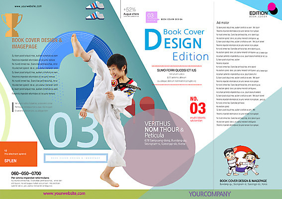 PSD 템플릿 편집 북디자인 여자 교육 남자 어린이 리플렛 북커버 사람 동양인 팜플렛 세명 운동 한국인 킥 잡지 태권도 어린이만 표지샘플 이미지템플릿 모션 건강 인종 간행물 격투기 파일형식