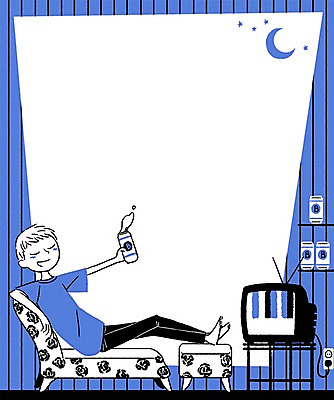 PSD 계절 남자 별 음료 일러스트 프레임 맥주 한명 사람 성인 여름 소파 텔레비전 달 캔 시원함 캔맥주 남자만 남자한명만 성인남자만 성인만 국내일러스트 자연요소 1 의자 주류 전자제품 파일형식