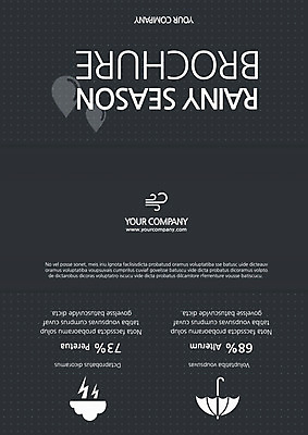 PSD 구름 템플릿 편집 표지디자인 북디자인 출판디자인 리플렛 북커버 우산 3단접지 바람 날씨 팜플렛 사람없음 비 번개 빗방울 장마 이미지템플릿 자연요소 비_날씨 파일형식