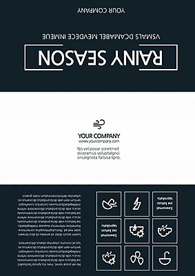 PSD 구름 템플릿 편집 표지디자인 북디자인 출판디자인 리플렛 북커버 우산 3단접지 바람 날씨 팜플렛 사람없음 태양 비 번개 빗방울 장마 이미지템플릿 자연요소 비_날씨 파일형식