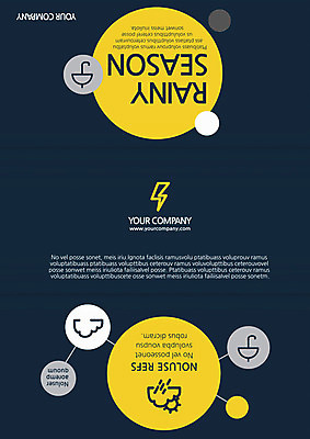 PSD 구름 템플릿 편집 표지디자인 북디자인 출판디자인 리플렛 북커버 우산 3단접지 날씨 팜플렛 사람없음 태양 비 번개 빗방울 장마 이미지템플릿 자연요소 비_날씨 파일형식