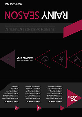 PSD 구름 템플릿 편집 표지디자인 북디자인 출판디자인 리플렛 북커버 3단접지 날씨 팜플렛 사람없음 태양 비 번개 빗방울 장마 이미지템플릿 자연요소 비_날씨 파일형식