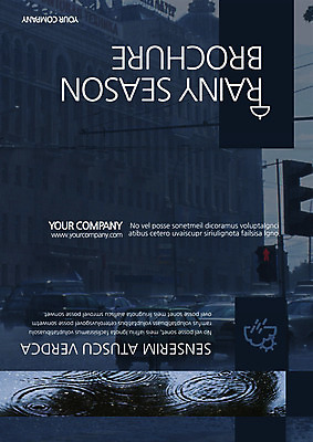 PSD 템플릿 편집 표지디자인 북디자인 출판디자인 리플렛 북커버 우산 3단접지 자동차 날씨 팜플렛 사람없음 건물 비 신호등 장마 이미지템플릿 자연요소 건축물 육상교통 비_날씨 파일형식